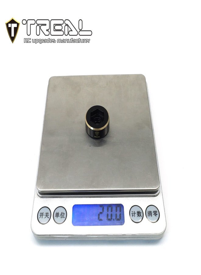TREAL 1.9 Wheel Hubs Brass Weights 9mm/12mm/15mm/18mm Widen Adapters Compatible with 1/10 RC Crawlers (9mm) - Image 3